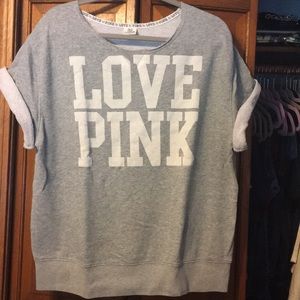 Short sleeve sweatshirt